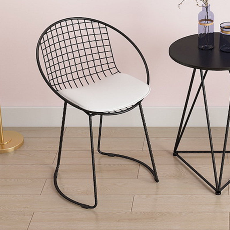 Metal Kitchen Dining Arm Chairs Contemporary Upholstered Dining Chairs