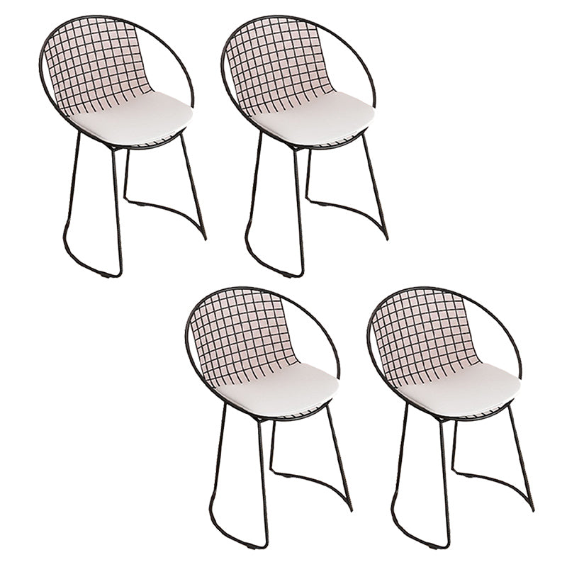 Metal Kitchen Dining Arm Chairs Contemporary Upholstered Dining Chairs