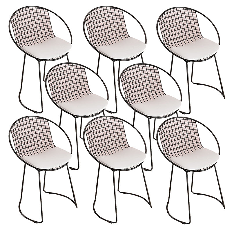 Metal Kitchen Dining Arm Chairs Contemporary Upholstered Dining Chairs