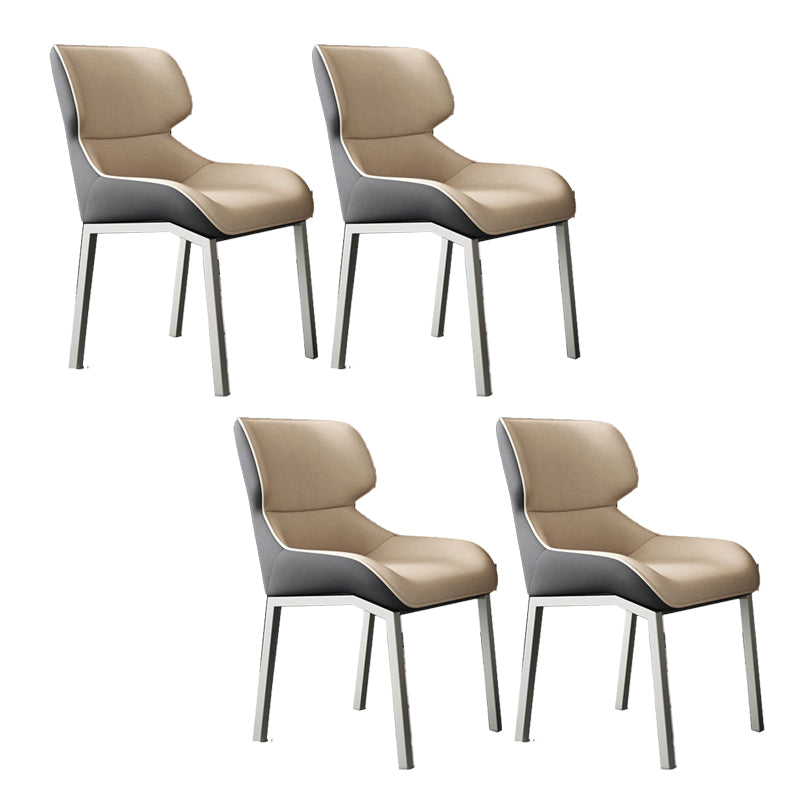 Glam Style Wingback Chair Arm Side Chairs with Metal Legs for Home