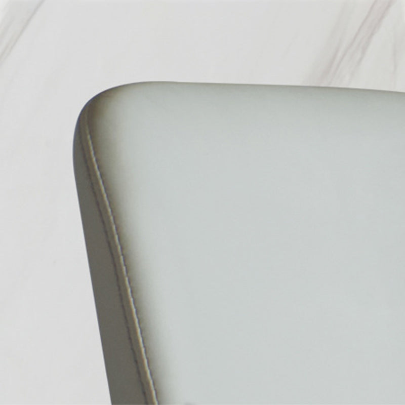 Contemporary Open Back Dining Chairs Armless Side Chairs with Wood Legs for Kitchen