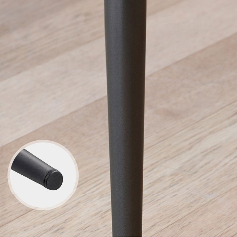 Contemporary Faux Leather Dining Chairs Arm Side Chairs with Metal Legs for Kitchen