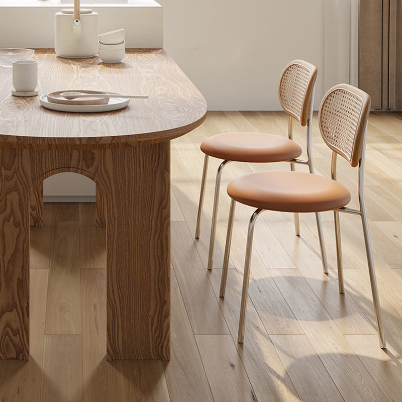 Modern Style Wooden Table Free Form Table with 3 Legs for Home