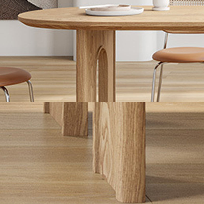 Modern Style Wooden Table Free Form Table with 3 Legs for Home