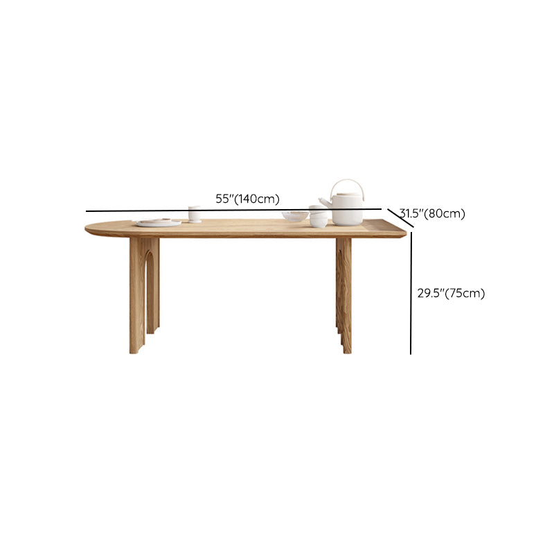 Modern Style Wooden Table Free Form Table with 3 Legs for Home