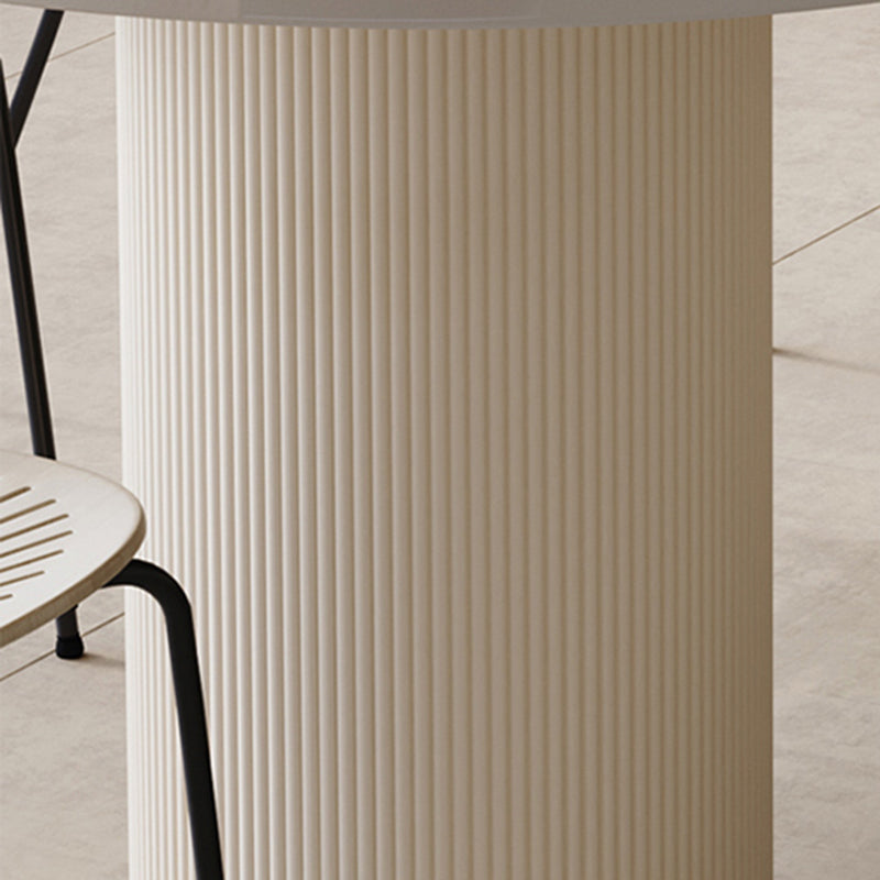 Modern White Dining Table Stone Dining Table for Kitchen Use