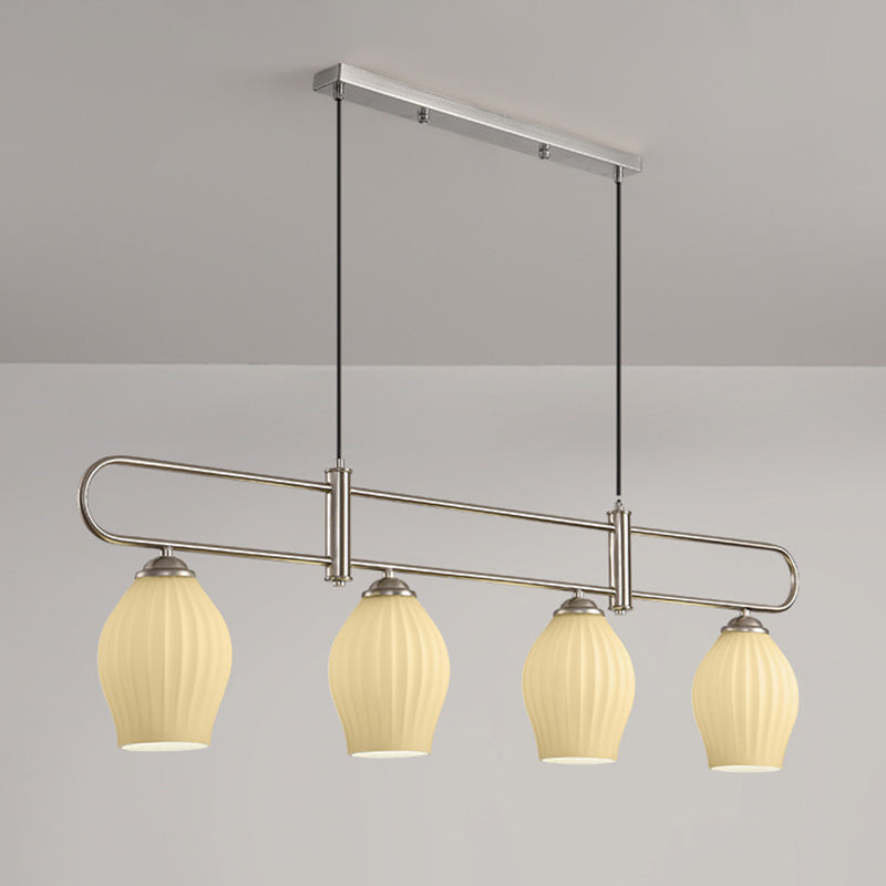 Modern Style Bell Shade Island Pendants Glass Pendant Lights for Dining Room