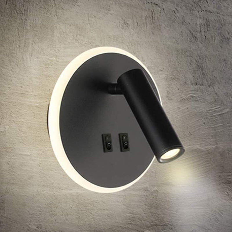 Modern Style Wall Lamp Metal 2 Lights Sconce Light for Bedroom