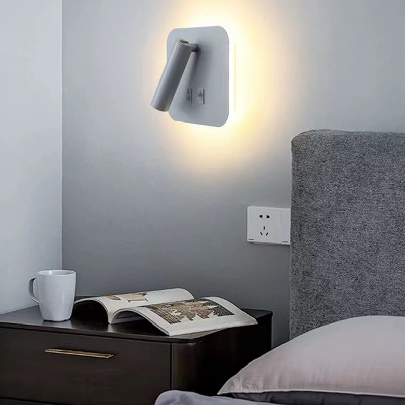 Modern Style Wall Lamp Metal 2 Lights Sconce Light for Bedroom