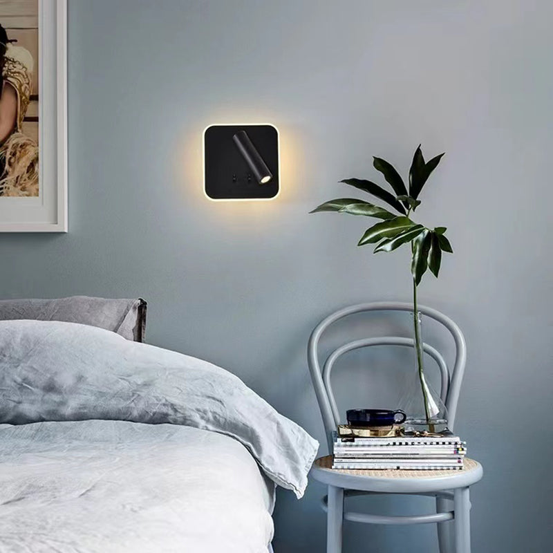 Modern Style Wall Lamp Metal 2 Lights Sconce Light for Bedroom