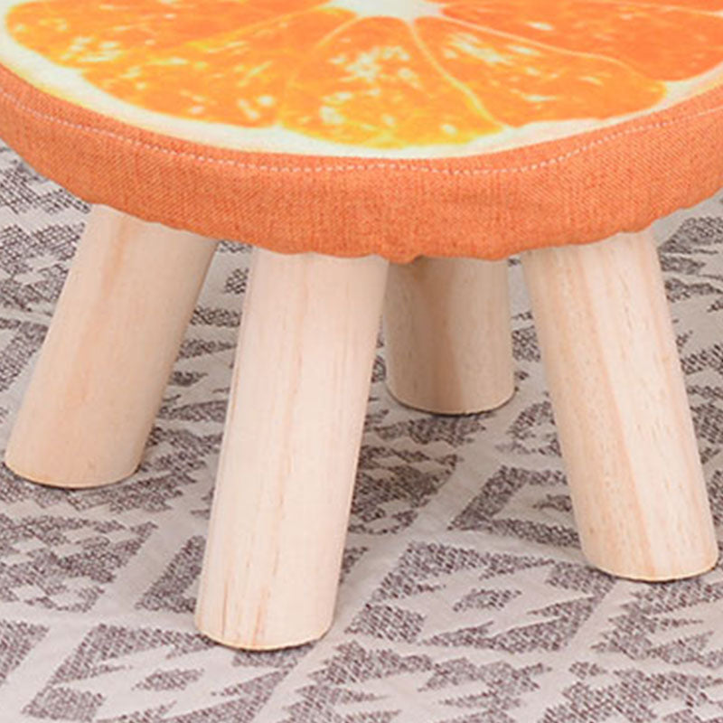 Modern Watermelon Standard Tear Resistant Round Standard for Living Room