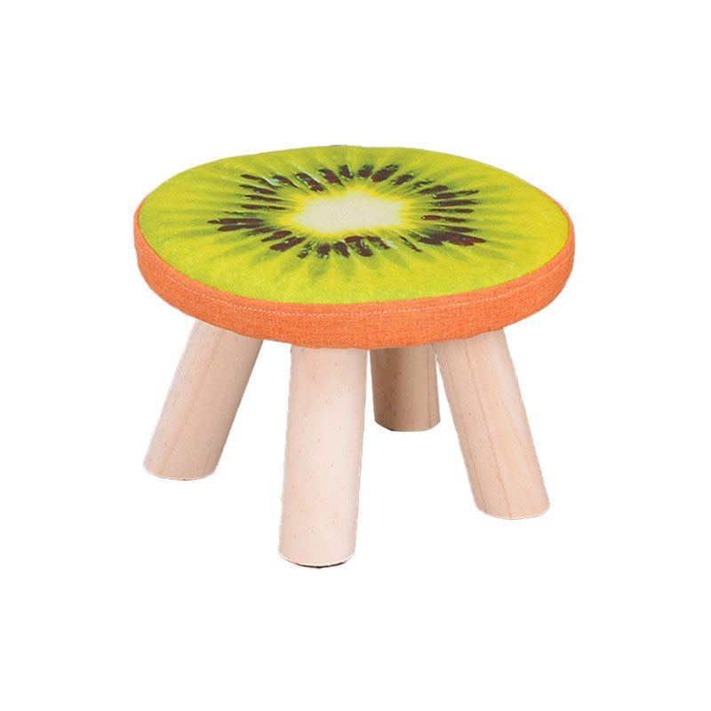 Modern Watermelon Standard Tear Resistant Round Standard for Living Room