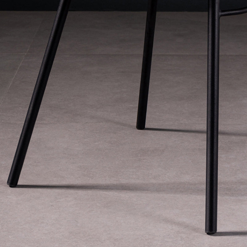 Modern Style Parsons Arm Chair Leather Upholstered Indoor Dining Chair