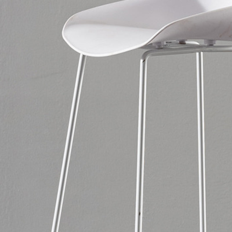 Glam Metal Counter Height Stools with Footrest Bar Stool for Indoor