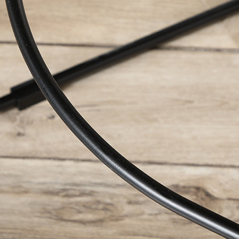 Industrial Faux Leather Bar Stools Metal Barstool in Black and Brown