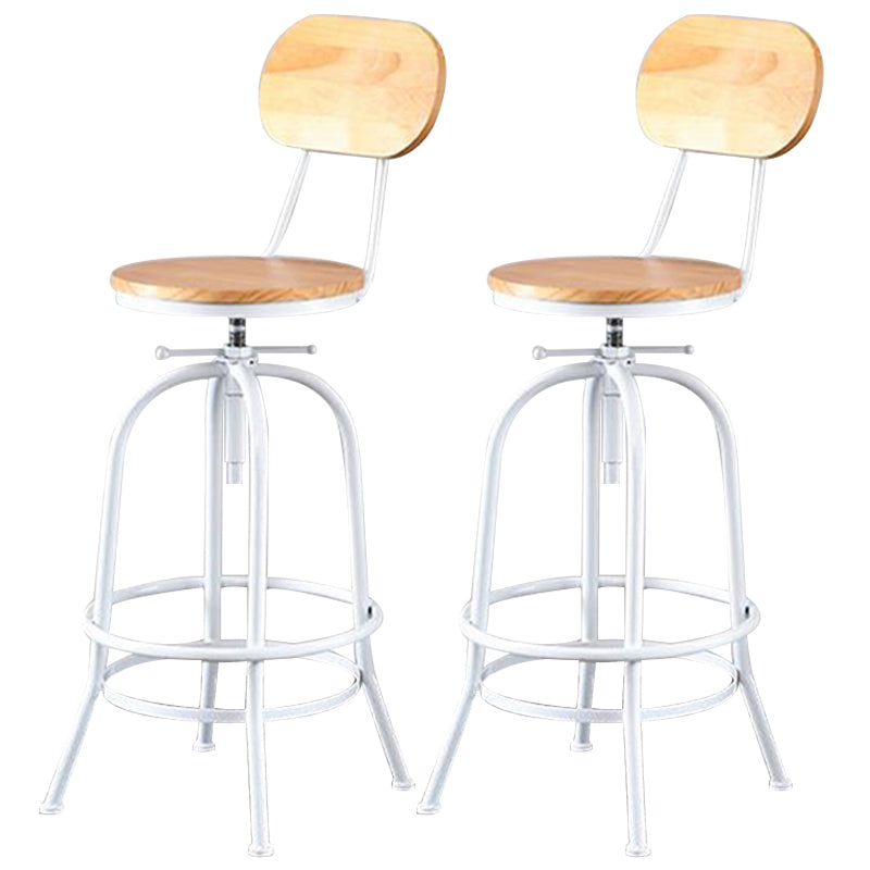 Adjustable Height Bar Stool Contemporary Barstool with Metal Leg