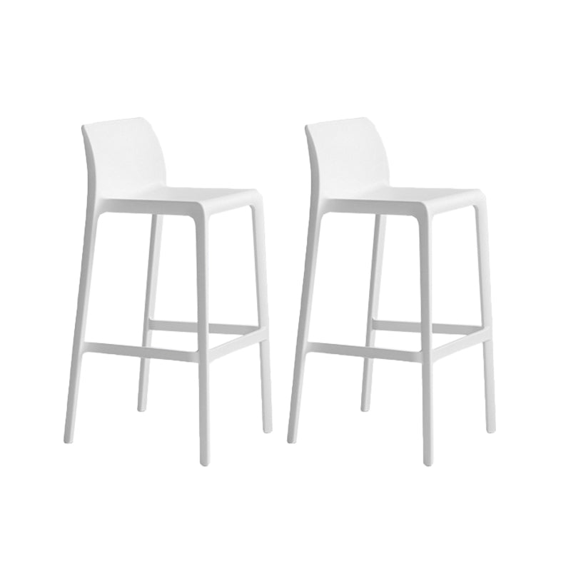 Industrial Stackable Indoor Bar Stool Plastic Armless Bar Height Stool