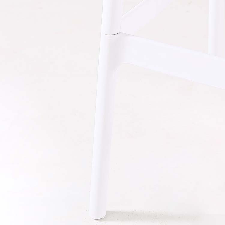 Pp Plastic Bar Height Stool Indoor Industrial Armless Bar Stool with Footrest