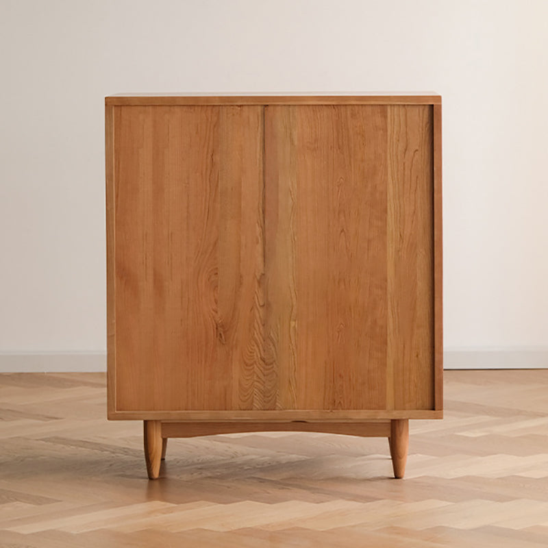 Modern & Contemporary Cabinet Square Glass Paned Bar Pulls Straight Legs Accent Cabinet