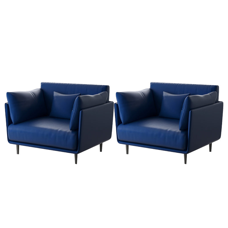 Mid-century Solid Color Armchair Basic Four Leg Accent Armchair