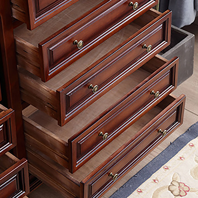 Mid Century Modern Brown Accent Chest Rubberwood 4/5/6 - Drawer Chest