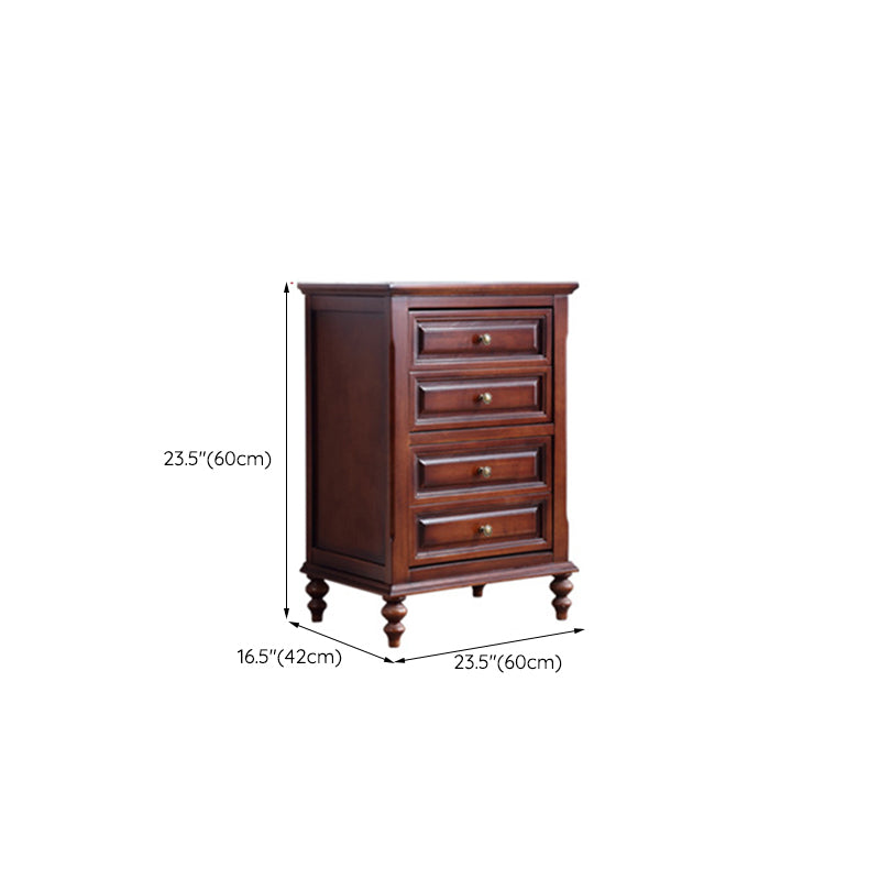 Mid Century Modern Brown Accent Chest Rubberwood 4/5/6 - Drawer Chest