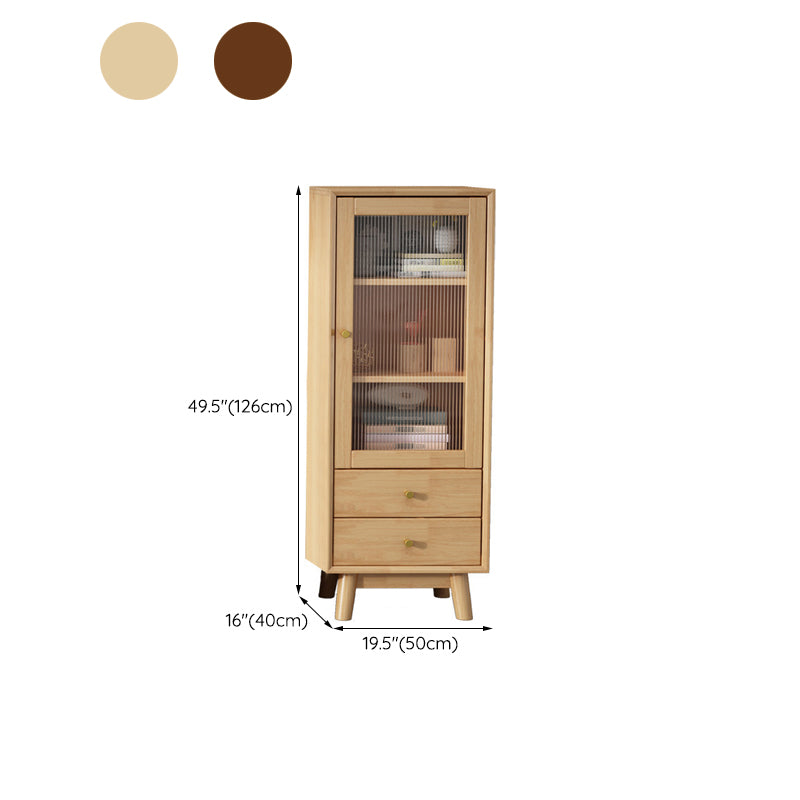 19.68" Wide 2 - Drawer Accent Cabinet 1 - Door Solid Wood Cabinet