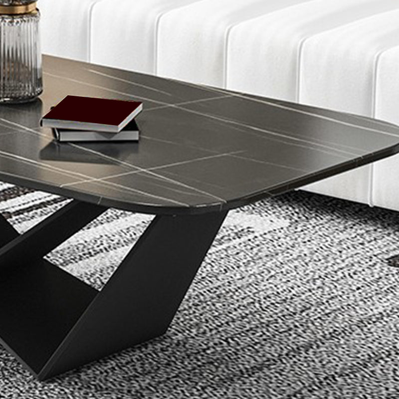 Slate Top Coffee or End Table Abstract Coffee Table, 17.71" High