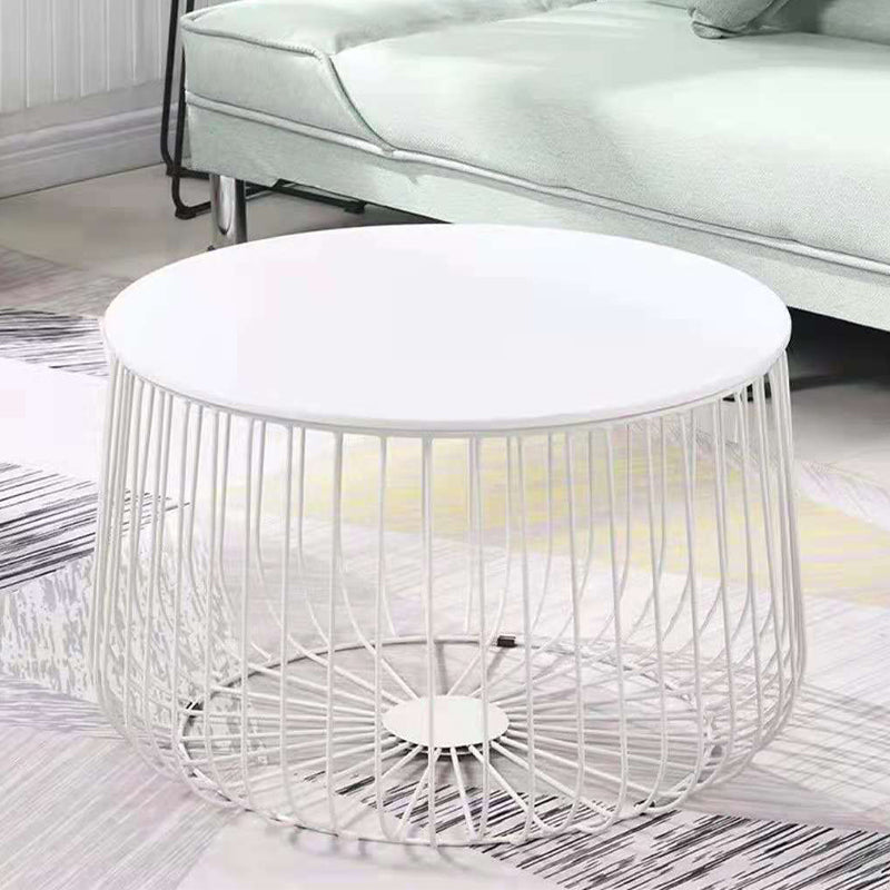 Iron Round Coffee or End Table Mid-Century Modern Frame Coffee Table