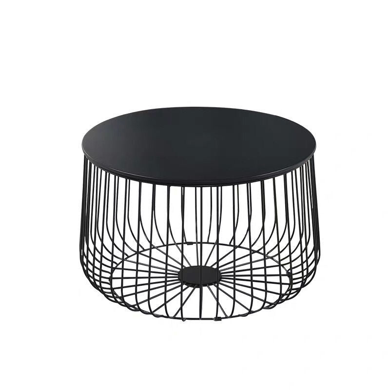 Iron Round Coffee or End Table Mid-Century Modern Frame Coffee Table