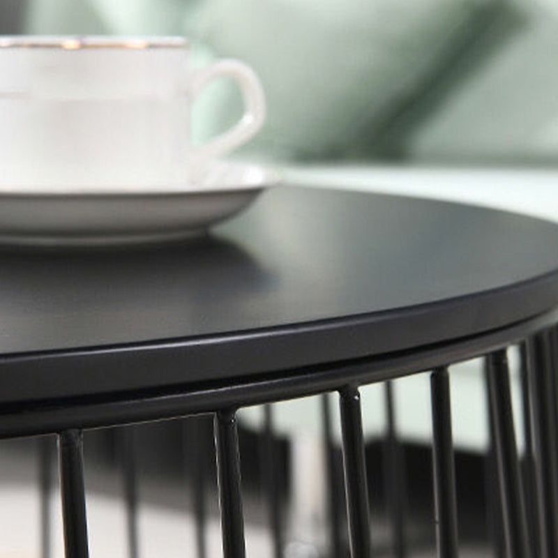 Iron Round Coffee or End Table Mid-Century Modern Frame Coffee Table