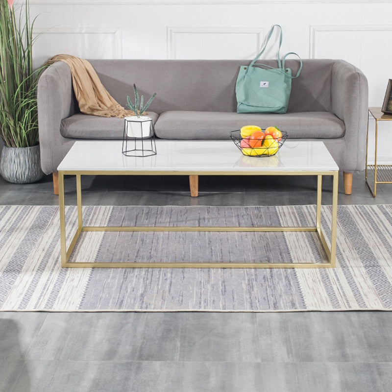 Glam Rectangular Coffee Table Frame 1 Coffee Table for Living Room
