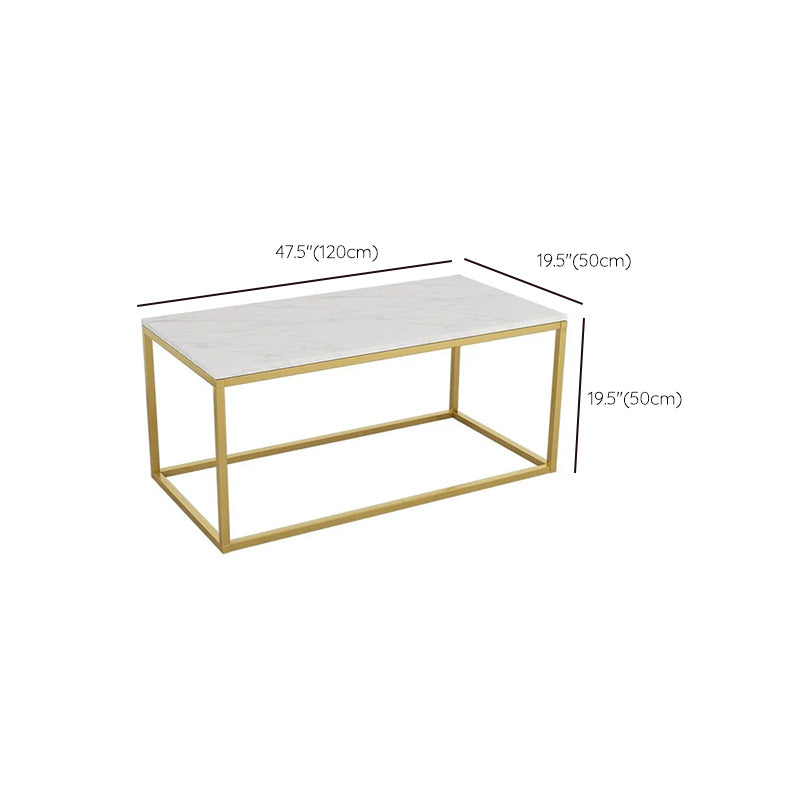 Glam Rectangular Coffee Table Frame 1 Coffee Table for Living Room