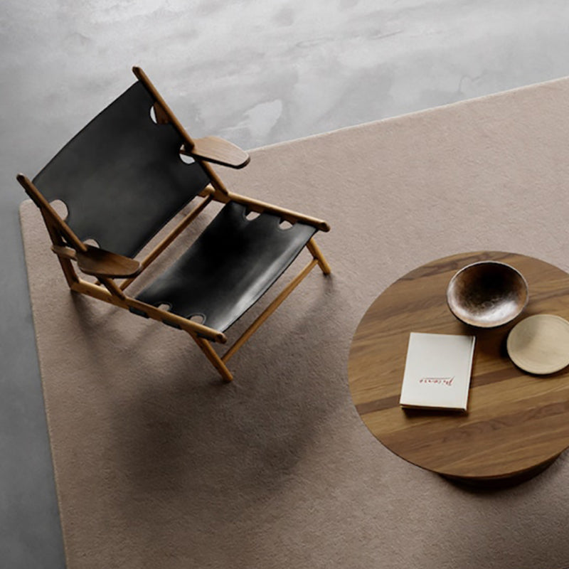 Solid Wood Frame Lounge Chair Arms Include Chair for Living Room