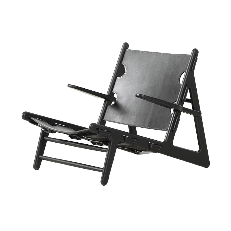 Solid Wood Frame Lounge Chair Arms Include Chair for Living Room