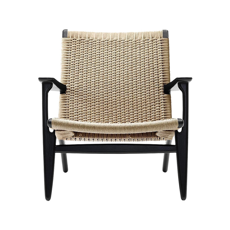 Solid Wood Frame Lounge Chair Arms Include Chair for Living Room