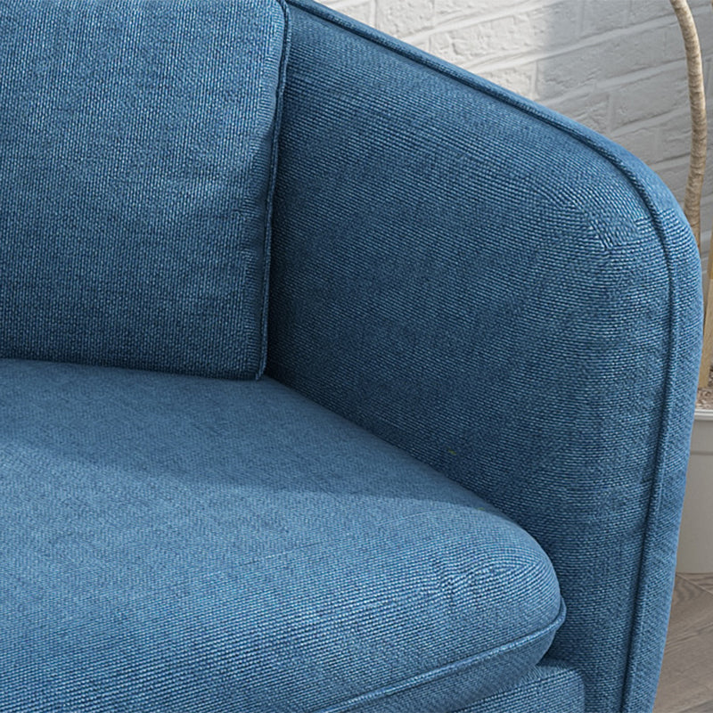 Contemporary Living Room Fabric Square Arm Cushions Standard Seating