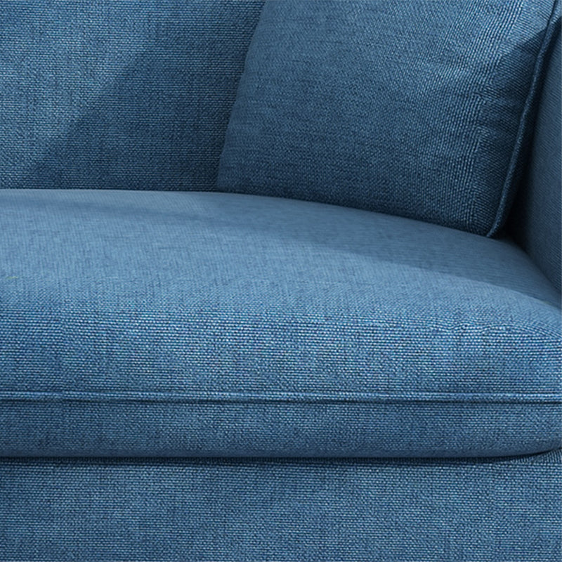 Contemporary Living Room Fabric Square Arm Cushions Standard Seating