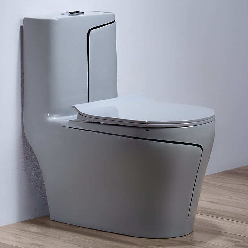 Modern Flush Toilet Ceramic Elong One-Piece Toilet with Slow Close Seat