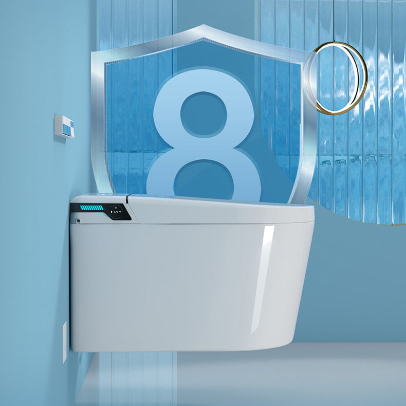 Modern Wall Mount Toilet All-In-One ABS Single Flush Toilet Bowl
