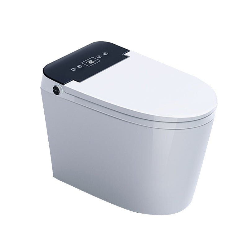 Modern Floor Mount Toilet Bowl White Toilet with Seat for Bathroom