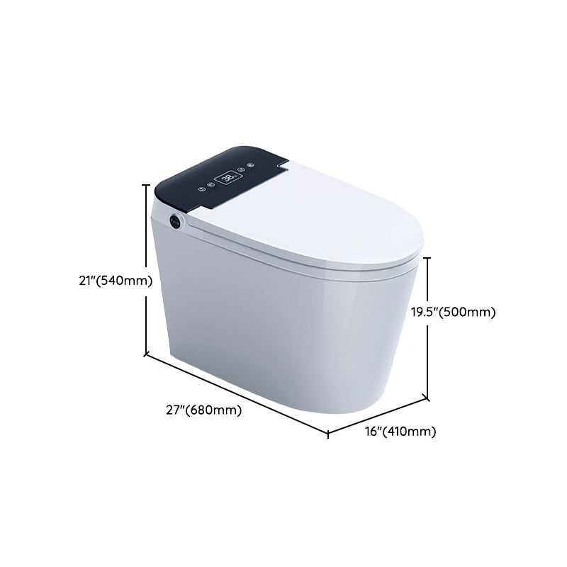 Modern Floor Mount Toilet Bowl White Toilet with Seat for Bathroom