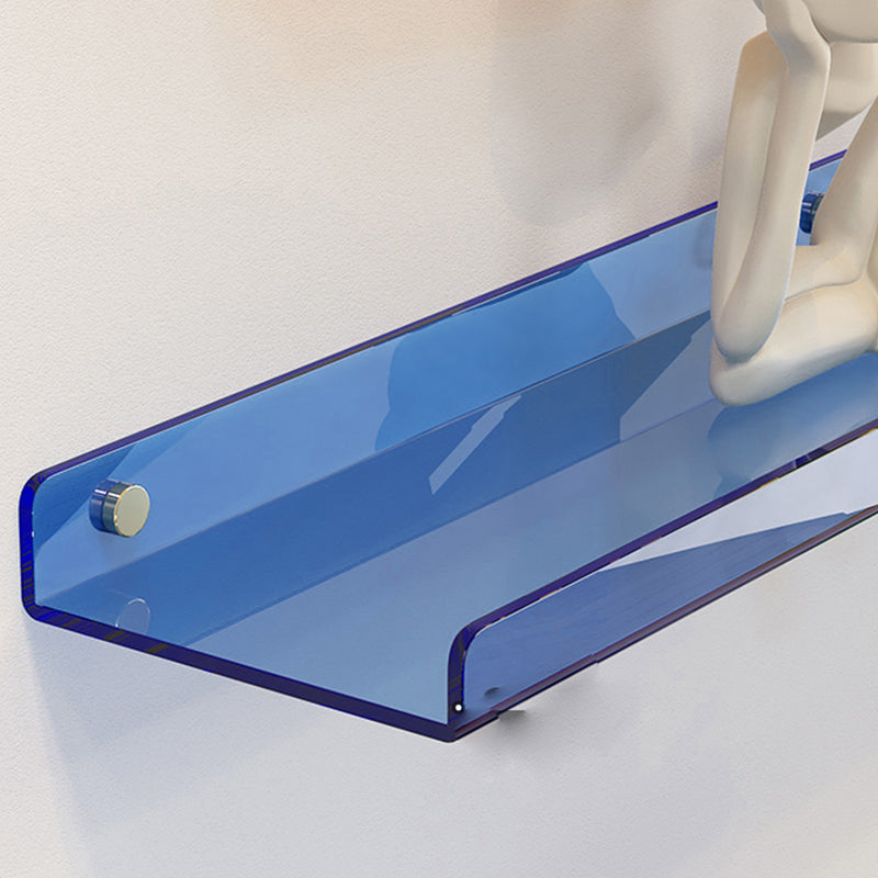 Contemporary Wall Mounted Bookcase Acrylic Book Shelf for Living Room