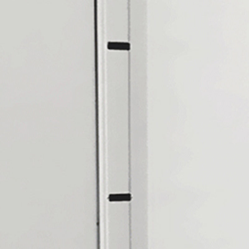 Standard Metal Bookshelf Closed Back 5 Shelves Bookcase with Doors