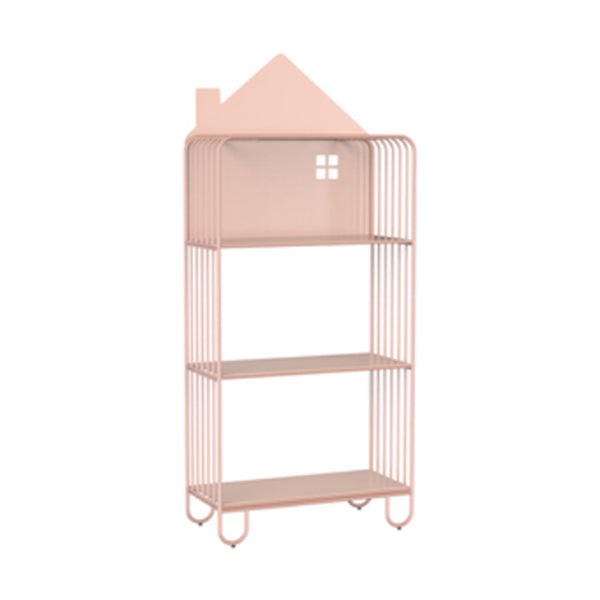 11" Wide Contemporary Bookshelf Open Back Shelves Included Iron Bookcase