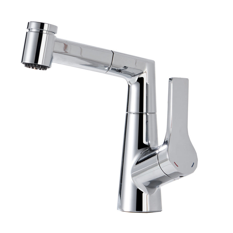 Single Lever Handle Faucets Contemporary Centerset Faucets for Bathroom