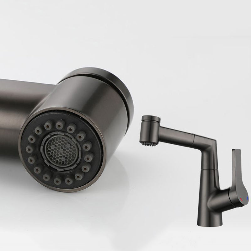Single Lever Handle Faucets Contemporary Centerset Faucets for Bathroom