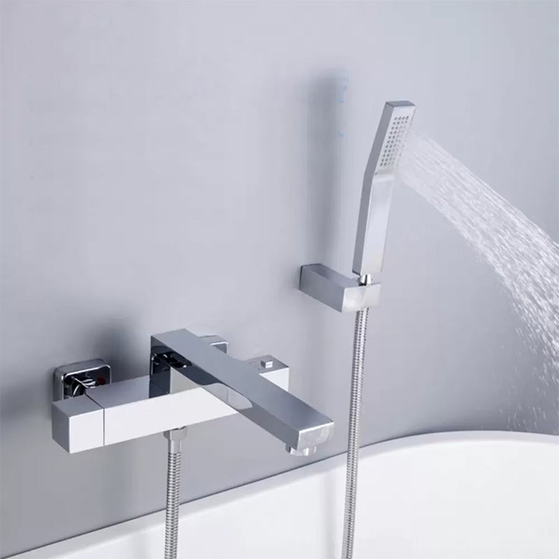 Wall Mounted Metal Freestanding Tub Filler Single Handle Freestanding Faucet