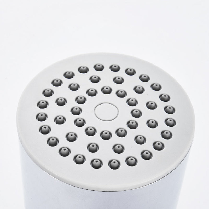 Round Stainless Steel Showerhead in Silver Wall-Mount Showerhead