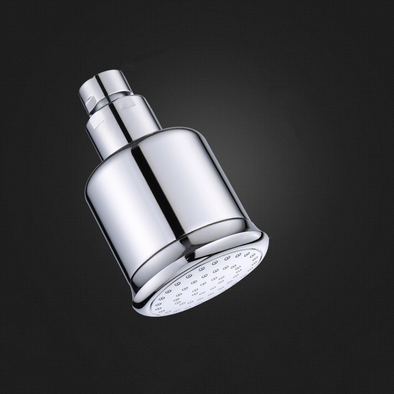 Round Stainless Steel Showerhead in Silver Wall-Mount Showerhead